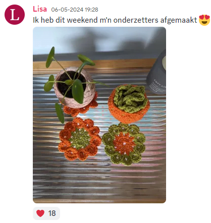 Haakpakket Monstera Plant Onderzetters