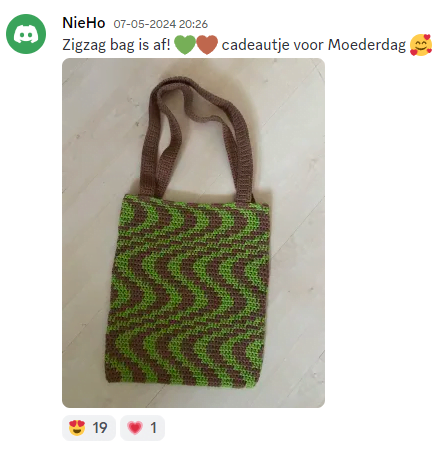 Haakpatroon Zigzag Bag
