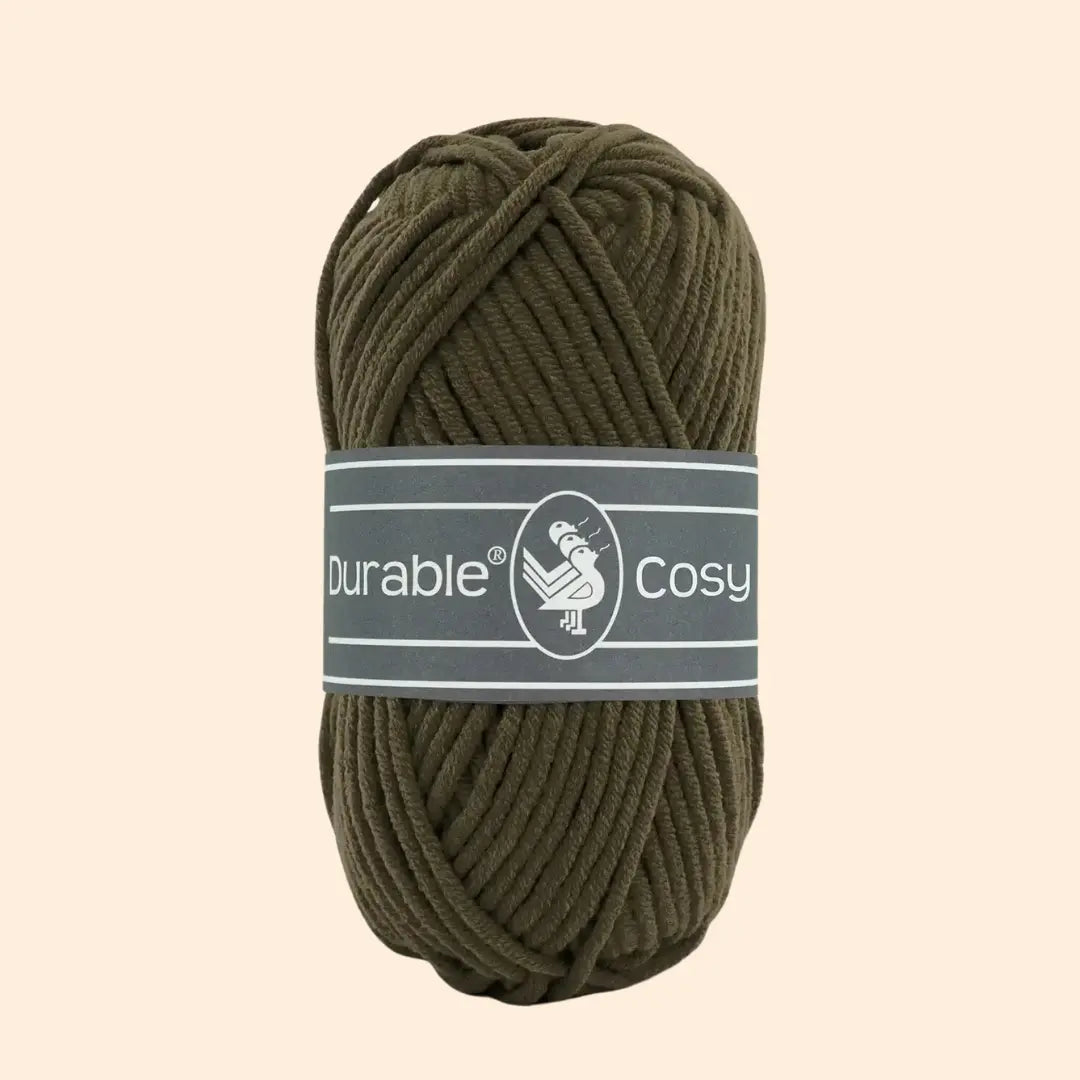 Durable Cosy haakgaren Dark Olive 2149