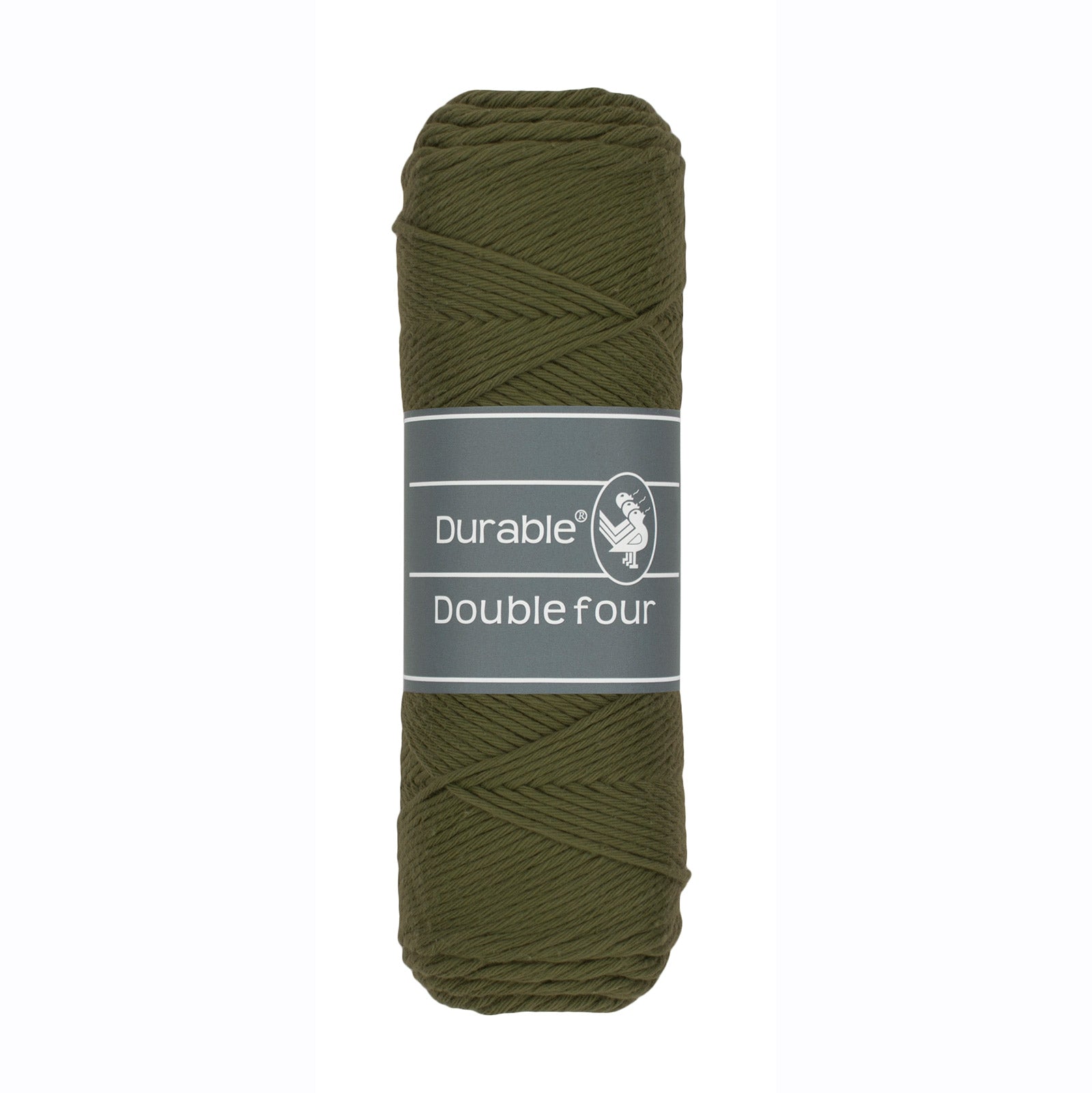 Durable Double Four garen in kleur Dark Olive 2149, 100% katoengaren voor haken en breien. 