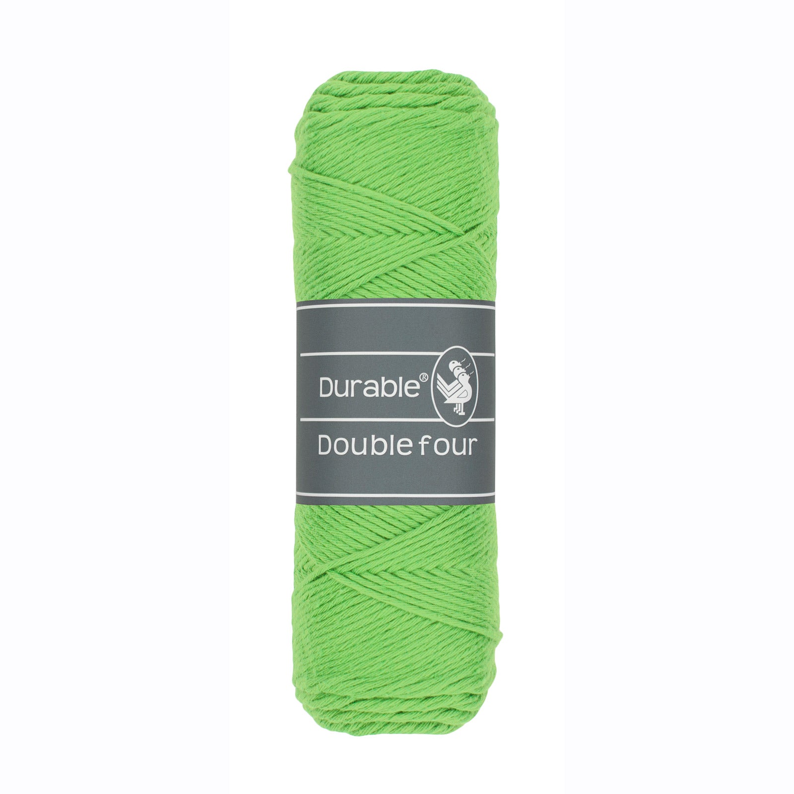 Durable Double Four garen in kleur Apple Green 2155, 100% katoengaren voor haken en breien. 