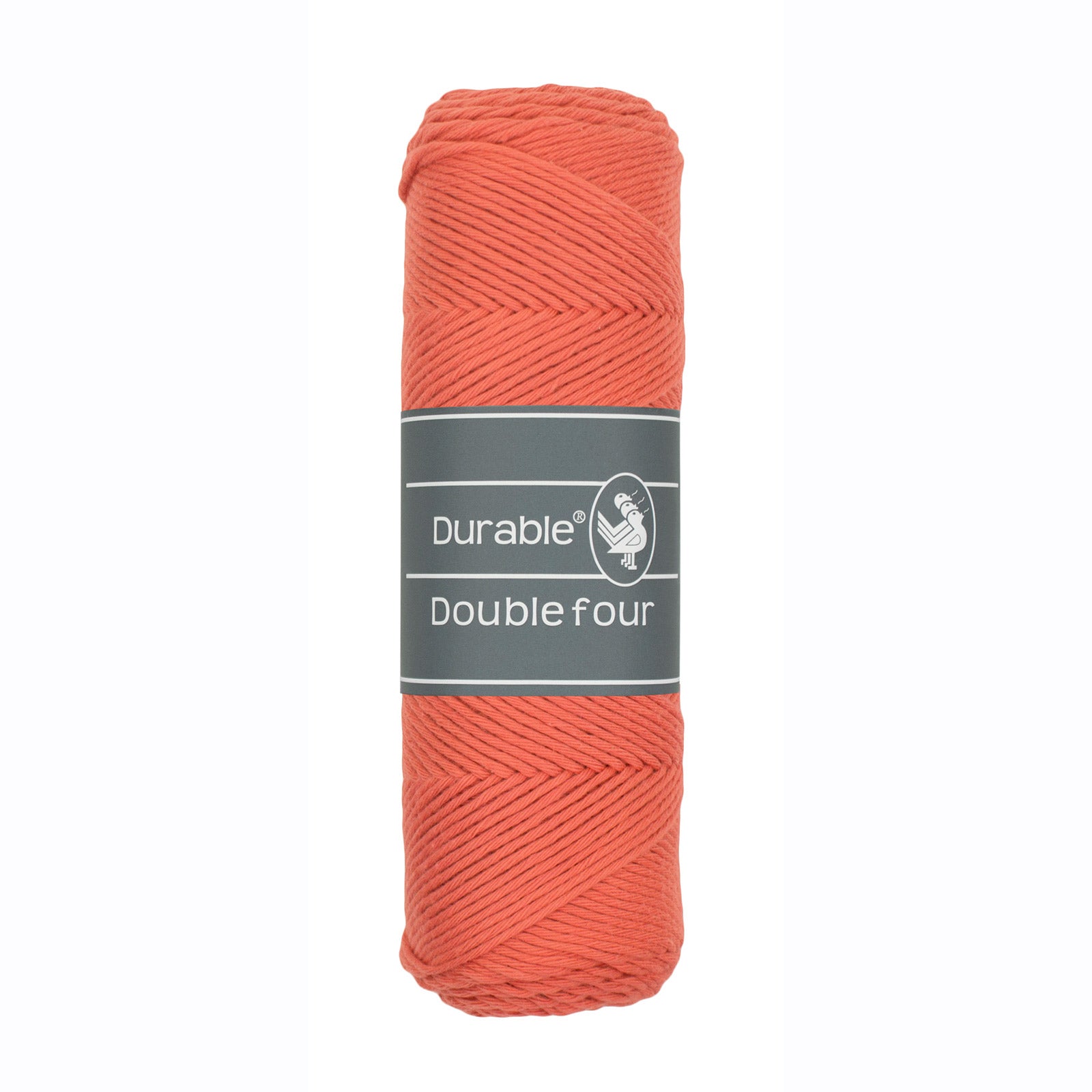 Durable Double Four garen in kleur Coral 2190, 100% katoengaren voor haken en breien. 