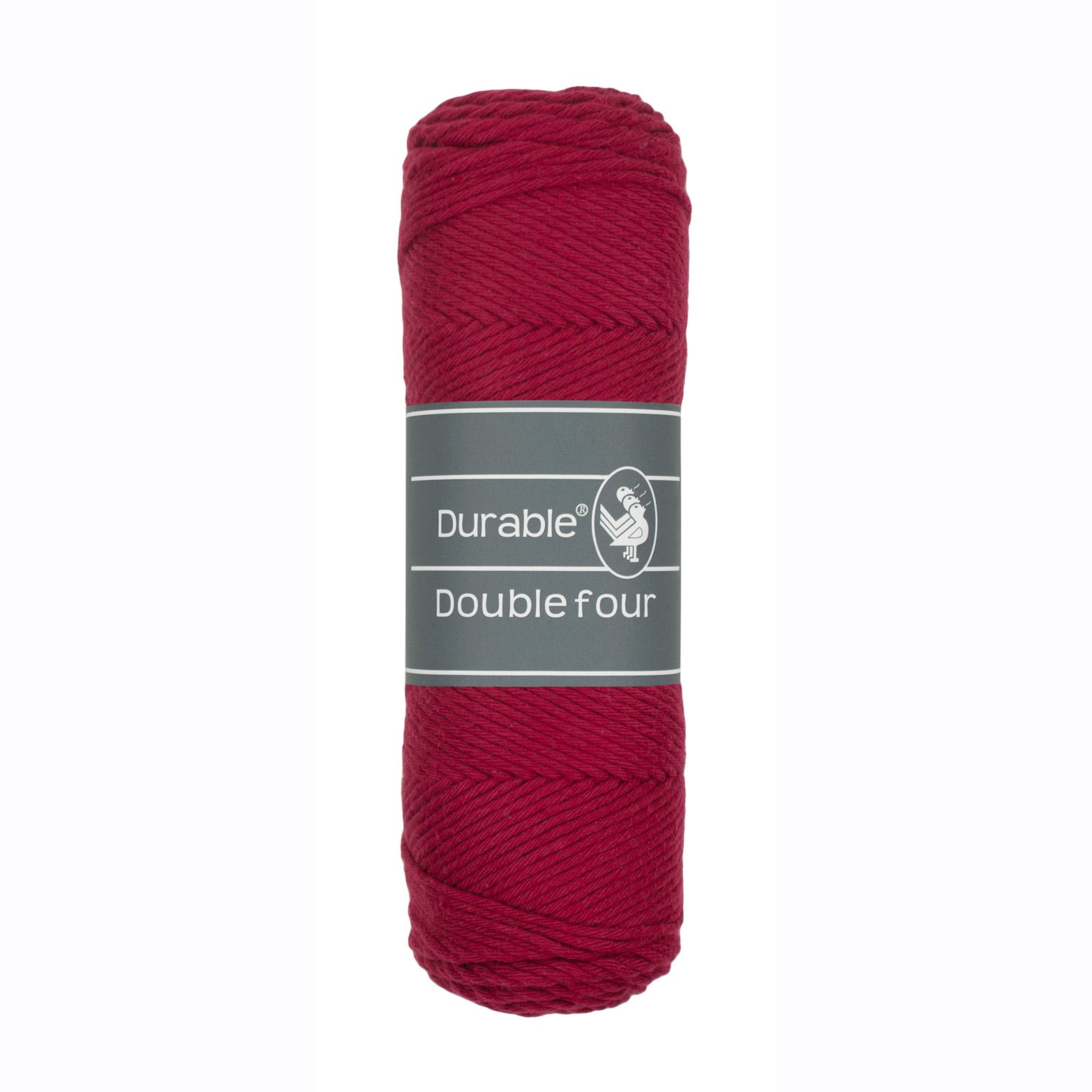 Durable Double Four garen in kleur Bordeaux 222, 100% katoengaren voor haken en breien. 