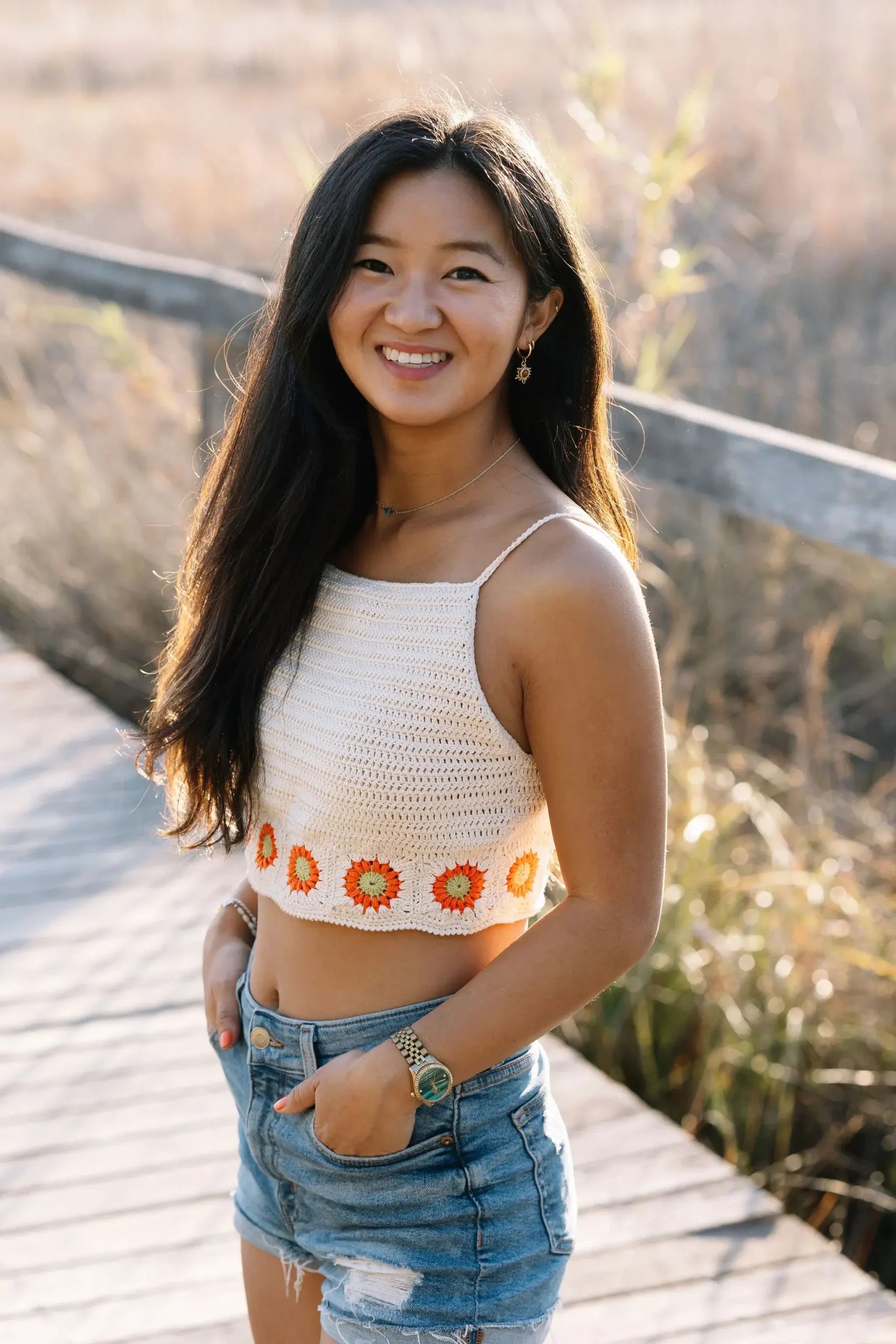 Haakpatroon Granny Square Festival Top
