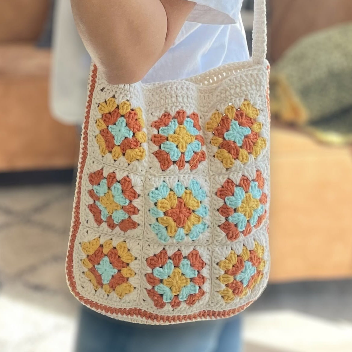 Haakpatroon Granny Square Tas