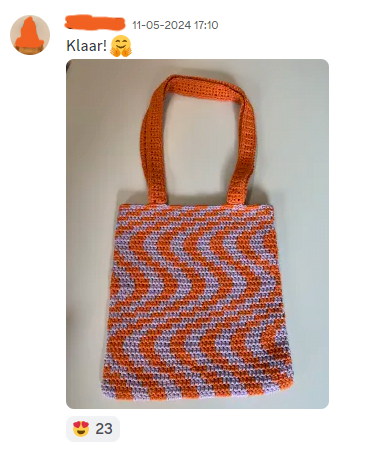 Haakpatroon Zigzag Bag
