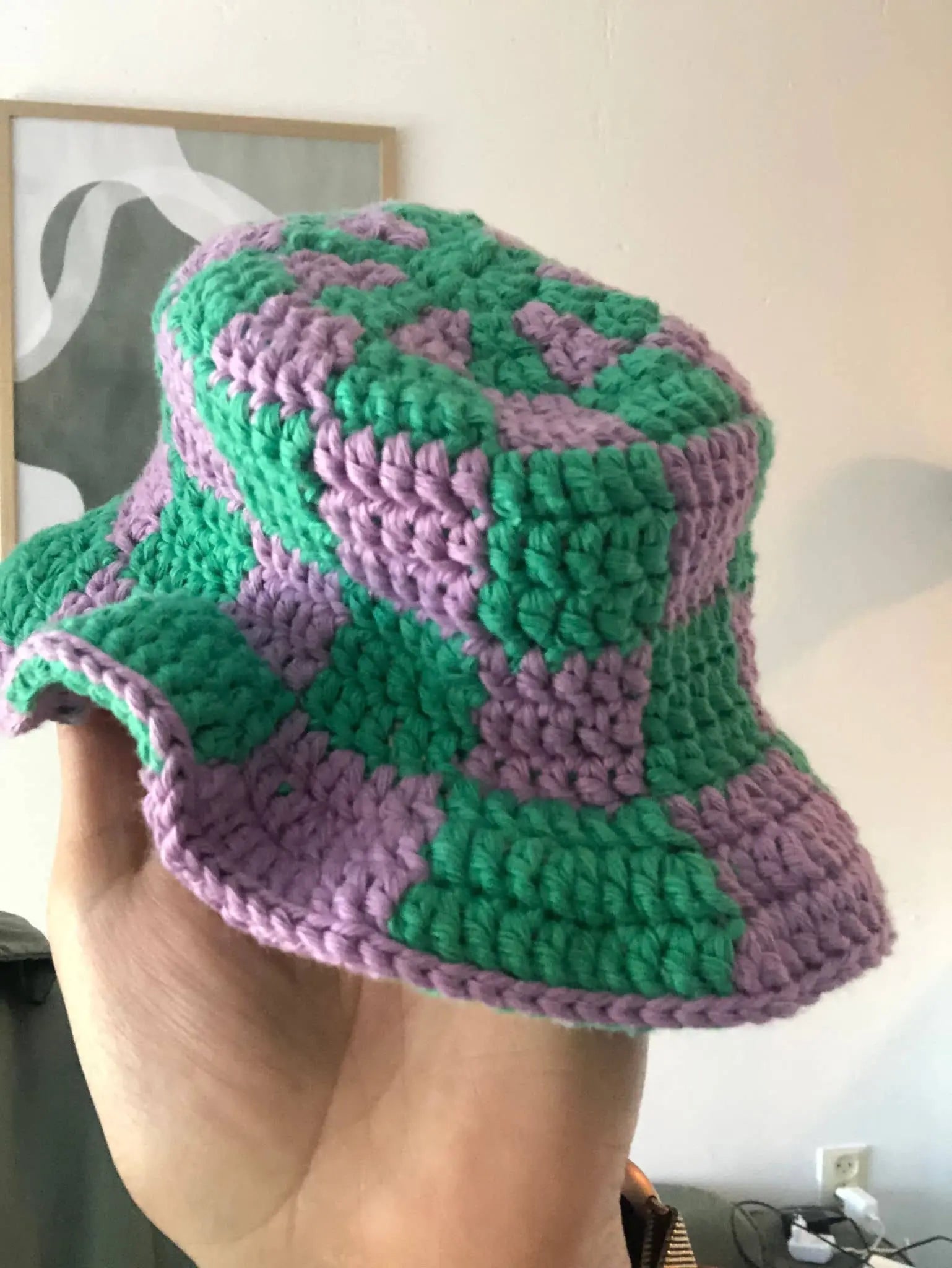 Haakpakket Geruite Bucket Hat