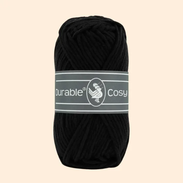 Durable Cosy haakgaren Black 325