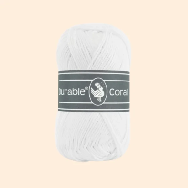 Durable-Cosy-Coral-haakgaren-310-white